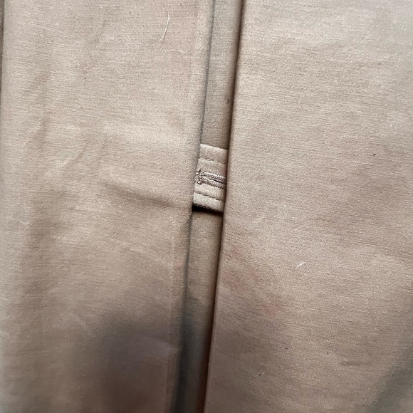 Zara Camel mid length khaki tan Trench Coat size small - Picture 7 of 15